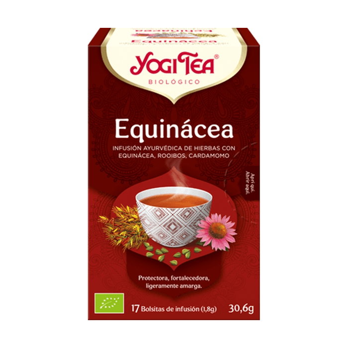 YOGI TEA Echinacea 17 filtros Infusión de hierbas Ayurvédica YOGI TEA Echinacea 17 filtros Infusión de hierbas Ayurvédica