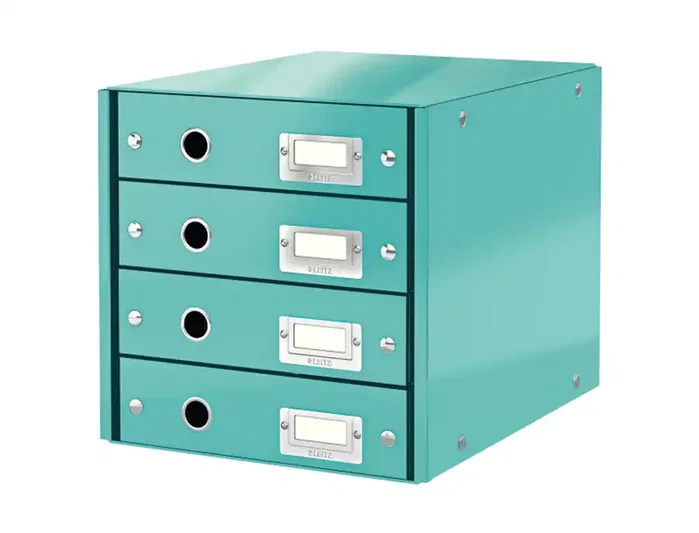 Leitz Click&Store Módulo de 4 Cajones Plegable Turquesa