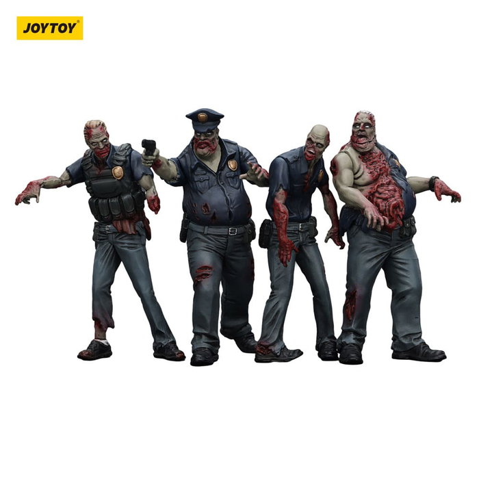 Zombie Pack de 4 Figuras Dark Source Police (Male) 8 cm Zombie Pack de 4 Figuras Dark Source Police (Male) 8 cm