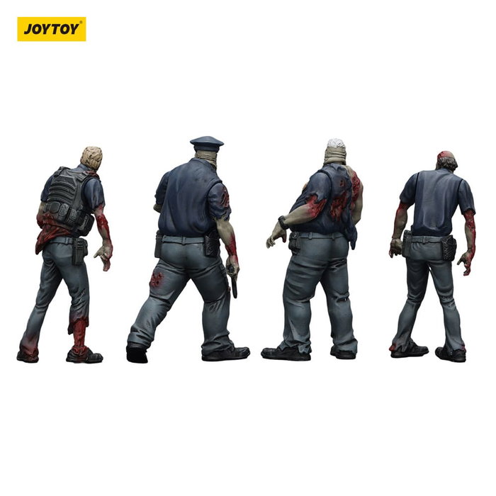 Zombie Pack de 4 Figuras Dark Source Police (Male) 8 cm Zombie Pack de 4 Figuras Dark Source Police (Male) 8 cm