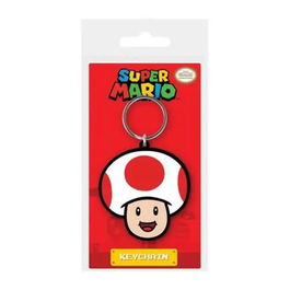 Pyramid Llavero Nntendo Super Mario Toad, Licencia Oficial, Material Caucho, 4.5x6cm