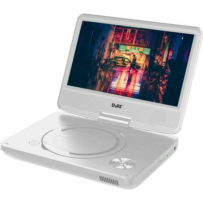 Djix PVS906-20 Reproductor de DVD Portátil de 9 Pulgadas con Pantalla Giratoria, USB y Lector SD - Negro Djix PVS906-20 Reproductor de DVD Portátil de 9 Pulgadas con Pantalla Giratoria, USB y Lector SD - Negro