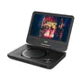 D-JIX PVS906-20 Reproductor de DVD Portátil con Pantalla Giratoria de 9 Pulgadas, USB y Lector SD - Negro