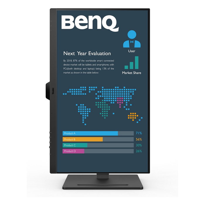 BenQ BL2790QT Monitor 27" QHD IPS 2560x1440 75Hz USB-C DP HDMI Altavoces Ajustable en Altura Negro