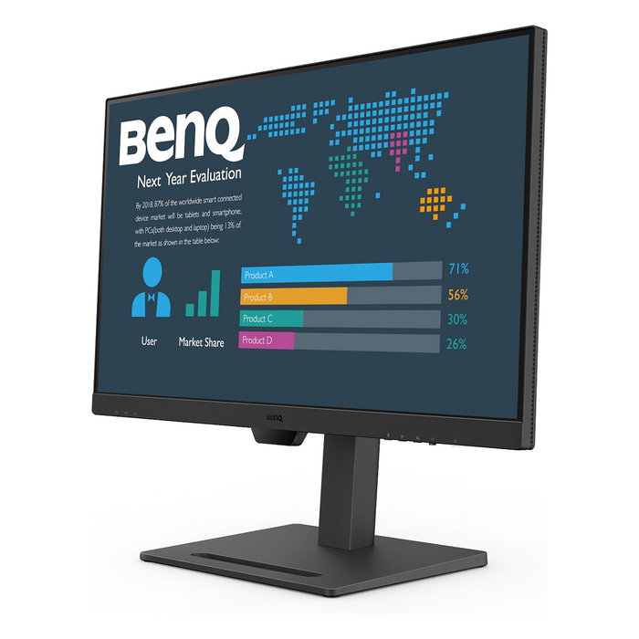 BenQ BL2790QT Monitor 27" QHD IPS 2560x1440 75Hz USB-C DP HDMI Altavoces Ajustable en Altura Negro