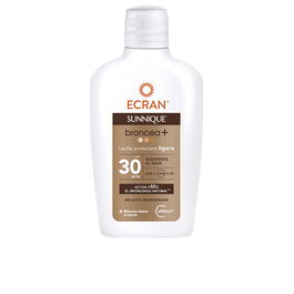 Ecran Leche Protectora Bronceadora SUNNIQUE BRONCEA+ SPF30 200 ml con VitEox 80® para un Bronceado Natural y Protegido