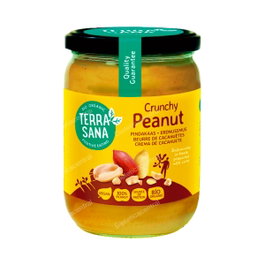 TERRASANA Crema de Cacahuete crunchy sin sal 500g BIO