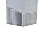 DKD Home Decor Escobillero Scandi Gris Plateado Resina Inox 9.5 x 37 x 9.5 cm