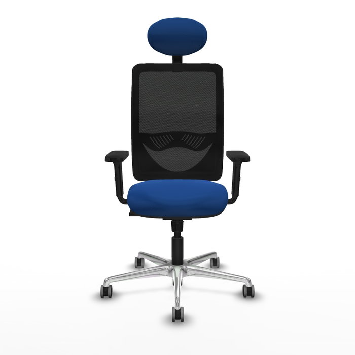 PIQUERAS Y CRESPO Silla de oficina Zulema con mecanismo Sincro, Azul y Negro PIQUERAS Y CRESPO Silla de oficina Zulema con mecanismo Sincro, Azul y Negro