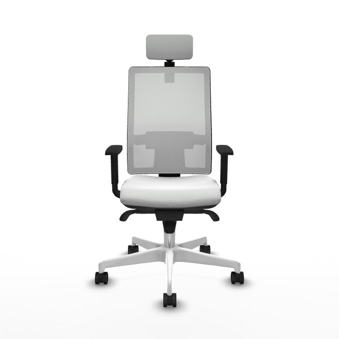 PIQUERAS Y CRESPO Silla de oficina Horna Blanca con mecanismo Sincro PIQUERAS Y CRESPO Silla de oficina Horna Blanca con mecanismo Sincro