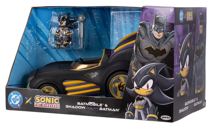 Jakks Pacific Figura Vehículo Batmobile Batman con Shadow Sonic 6 cm para niños 3 años, PVC