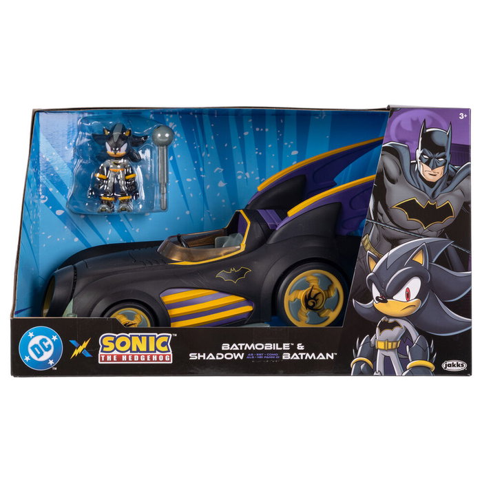 Jakks Pacific Figura Vehículo Batmobile Batman con Shadow Sonic 6 cm para niños 3 años, PVC