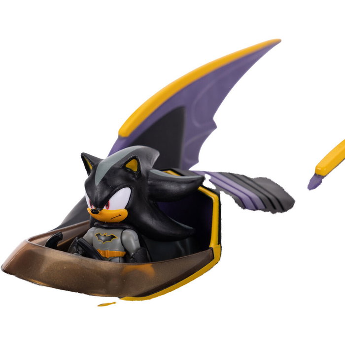Jakks Pacific Figura Vehículo Batmobile Batman con Shadow Sonic 6 cm para niños 3 años, PVC