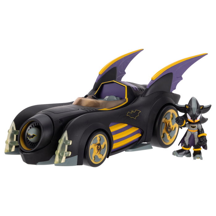 Jakks Pacific Figura Vehículo Batmobile Batman con Shadow Sonic 6 cm para niños 3 años, PVC