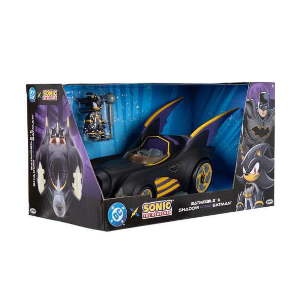Jakks Pacific Figura Vehículo Batmobile Batman con Shadow Sonic 6 cm para niños 3 años, PVC