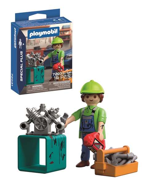 Playmobil 72031 - Figura Mecánico Special Plus, Juguete de Construcción y Rol para Niños +4 Años