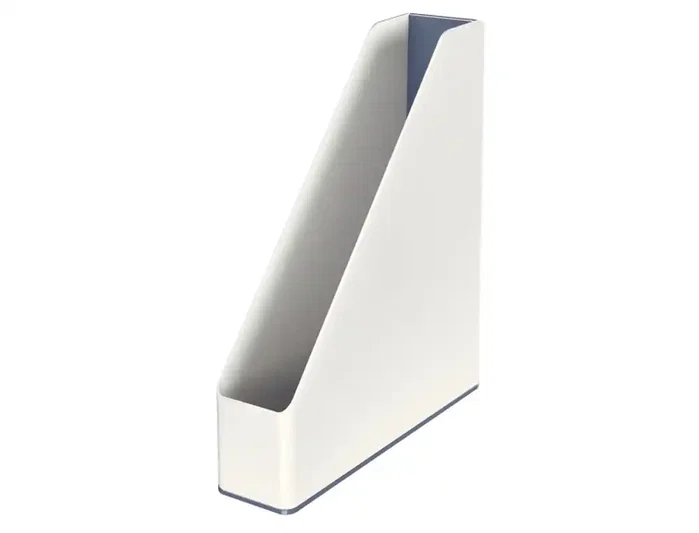 LEITZ WOW Dual Revistero Blanco Perla/Gris