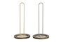 DKD Home Decor Portarrollos de Metal y Rubberwood Surtido de 2 Unidades