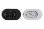 DKD Home Decor Reloj Despertador Blanco Negro 5.1 x 13 x 22 cm (4 Unidades)