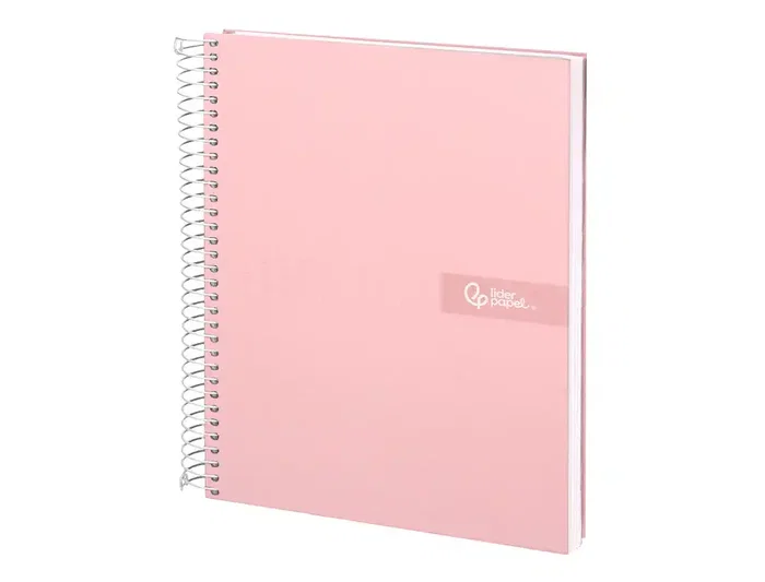 Liderpapel Cuaderno Espiral A5 Micro Crafty Tapa Forrada 120 Hojas 90gr Cuadro 5mm Color Rosa