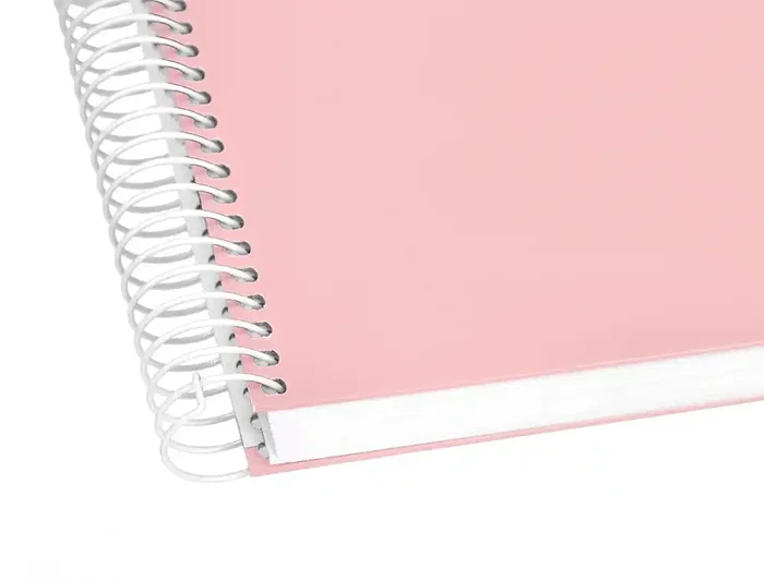 Liderpapel Cuaderno Espiral A5 Micro Crafty Tapa Forrada 120 Hojas 90gr Cuadro 5mm Color Rosa