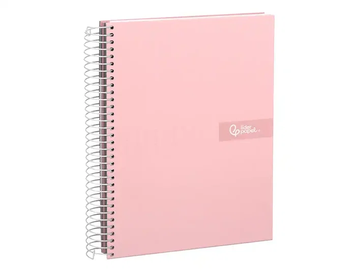 Liderpapel Cuaderno Espiral A5 Micro Crafty Tapa Forrada 120 Hojas 90gr Cuadro 5mm Color Rosa
