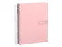 Liderpapel Cuaderno Espiral A5 Micro Crafty Tapa Forrada 120 Hojas 90gr Cuadro 5mm Color Rosa