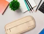 Liderpapel Estuche portatodo Classic ovalado crema