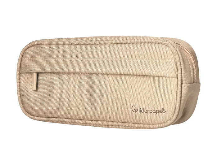 Liderpapel Estuche portatodo Classic ovalado crema