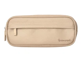 Liderpapel Estuche portatodo Classic ovalado crema