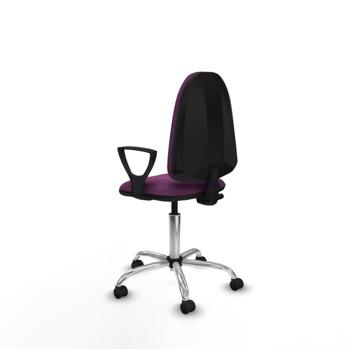 PIQUERAS Y CRESPO Silla de oficina Aýna Morada con Brazos Fijos