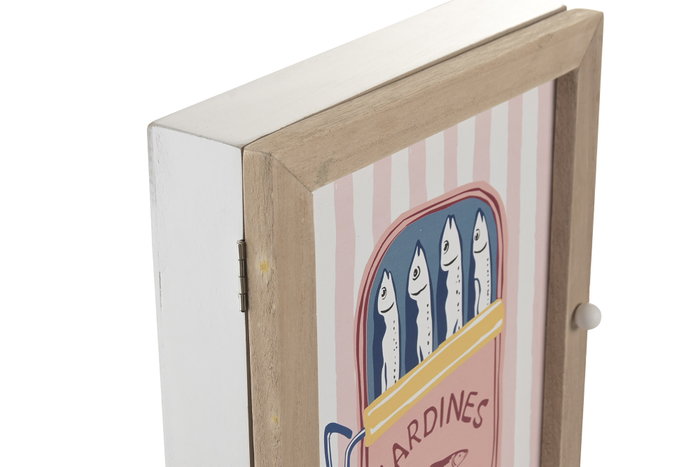 DKD Home Decor Guardallaves MDF Multicolor Colección Sardinas