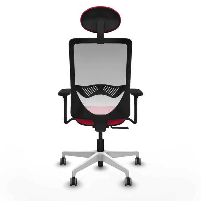 PIQUERAS Y CRESPO Silla de oficina Zulema con mecanismo Sincro, Rojo y Blanco PIQUERAS Y CRESPO Silla de oficina Zulema con mecanismo Sincro, Rojo y Blanco