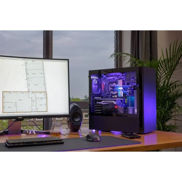 ENFRIADOR MASTER Silencio S600 PC Carcasa - Ventanas de vidrio templado - Negro (MCS-S600-KG5N-S00)