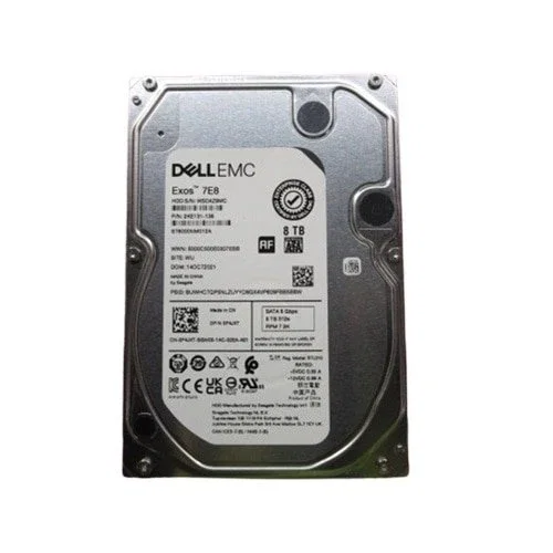 Dell 400-BRDB Disco Duro Interno 8 TB 7200 RPM 3.5" SATA III 6GB/s 512e para Servidor/Estación de trabajo