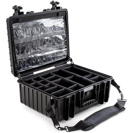 B&W med.case Type 6000 negro para kit médico de emergencia