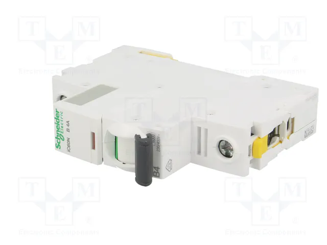 SCHNEIDER ELECTRIC Interruptor magnetotérmico iC60N 4A 1P B SCHNEIDER ELECTRIC Interruptor magnetotérmico iC60N 4A 1P B