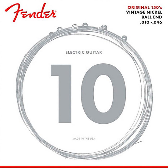 Juego de Cuerdas Eléctrica Fender Níquel Puro Regular 010 - 046 Juego de Cuerdas Eléctrica Fender Níquel Puro Regular 010 - 046