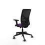 PIQUERAS Y CRESPO Silla de oficina Motilla con mecanismo Sincro/Traslack Morado y Negro