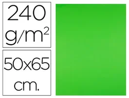Liderpapel Cartulina Verde hierba 50x65 cm 240g/m2 (25 hojas)