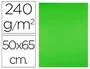 Liderpapel Cartulina Verde hierba 50x65 cm 240g/m2 (25 hojas)