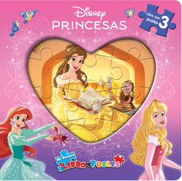 PHIDAL EDITIONS, Princesas Disney (Libro+3 puzzles)