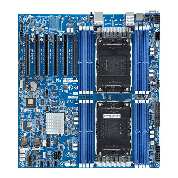 Gigabyte MS73-HB1 Mainboard LGA 4677 (Socket E) para Intel® Xeon® Gigabyte MS73-HB1 Mainboard LGA 4677 (Socket E) para Intel® Xeon®