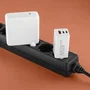 Hama 00201996 Cargador de Red GaN 65W PD/QC, 3 Puertos (2x USB-C + 1x USB-A), Blanco - Carga Rápida para Smartphone, Tablet y Portátil