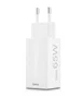 Hama 00201996 Cargador de Red GaN 65W PD/QC, 3 Puertos (2x USB-C + 1x USB-A), Blanco - Carga Rápida para Smartphone, Tablet y Portátil