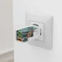 Hama 00201996 Cargador de Red GaN 65W PD/QC, 3 Puertos (2x USB-C + 1x USB-A), Blanco - Carga Rápida para Smartphone, Tablet y Portátil