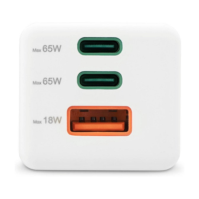 Hama Cargador de red Mini 65W PD/QC 2x USB-C 1x USB-A Blanco