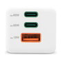 Hama Cargador de red Mini 65W PD/QC 2x USB-C 1x USB-A Blanco