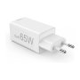 Hama Cargador de red Mini 65W PD/QC 2x USB-C 1x USB-A Blanco