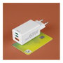 Hama Cargador de red Mini 65W PD/QC 2x USB-C 1x USB-A Blanco